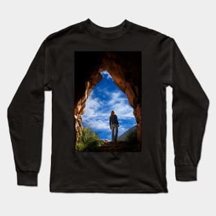 Coming out of the tunnel - Ancient Mycenae Long Sleeve T-Shirt